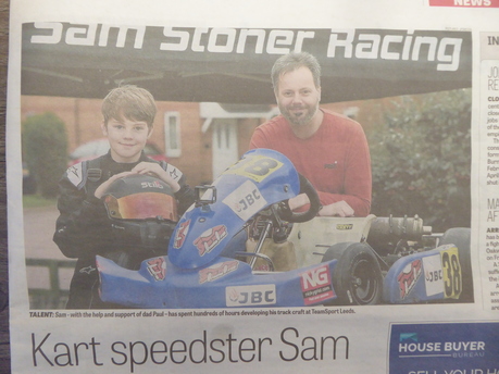 Sam Stoner Racing | Yorkshire Evening Post | Article | 2021 February News Paper Print Top Half