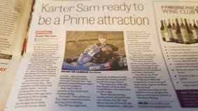 Sam Stoner Racing | Yorkshire Evening Post | Article | 2022 News Paper Print Bottom Half.